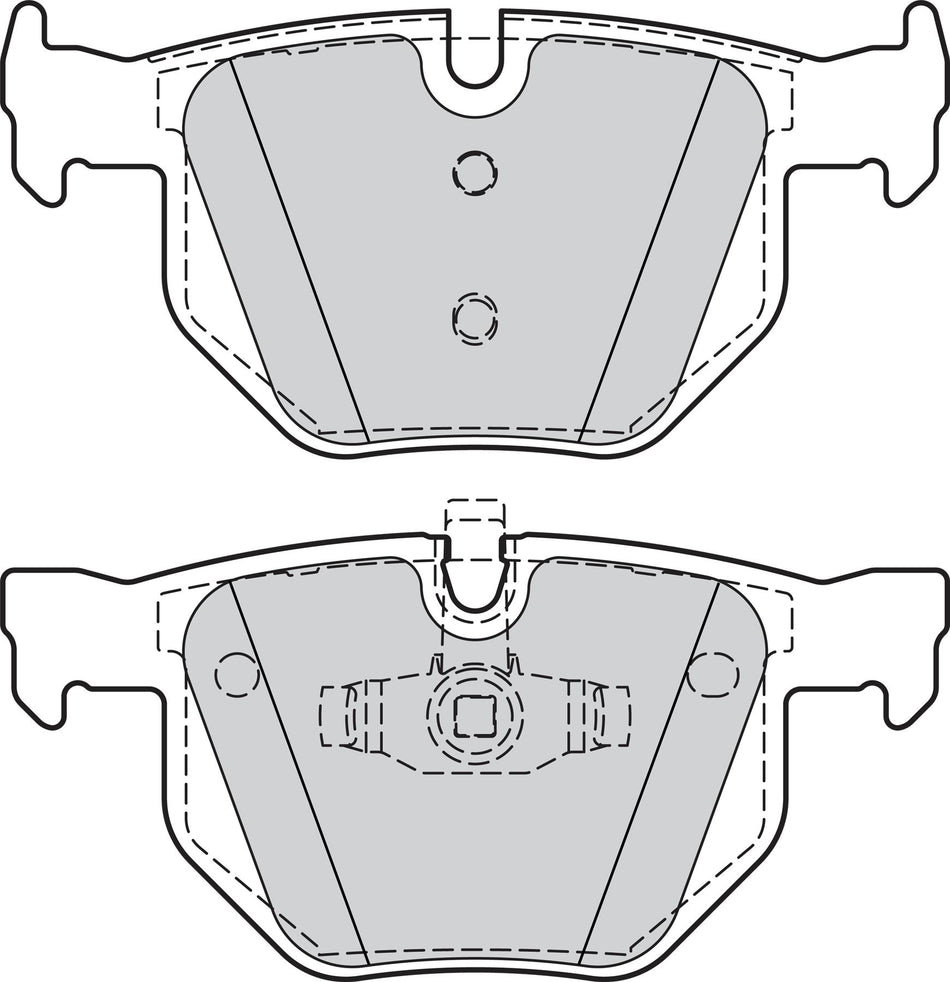 Valeo Rear Brake Pad Set for BMW, OEM quality, OEM 34 21 6 769 105, MPN 302075