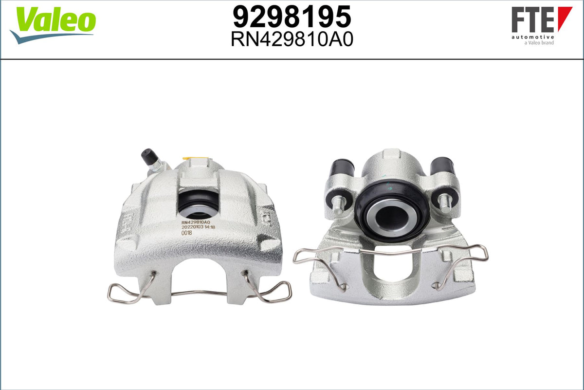 Valeo Right Brake Caliper Right for Volvo, OEM quality, OEM 8251313, MPN 9298195