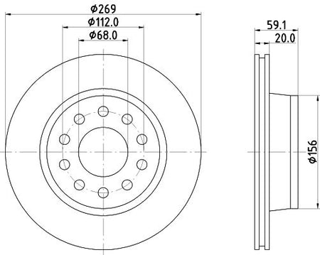 Hella Brake Disc for AUDI, OEM quality, OEM 857615601 - View 4