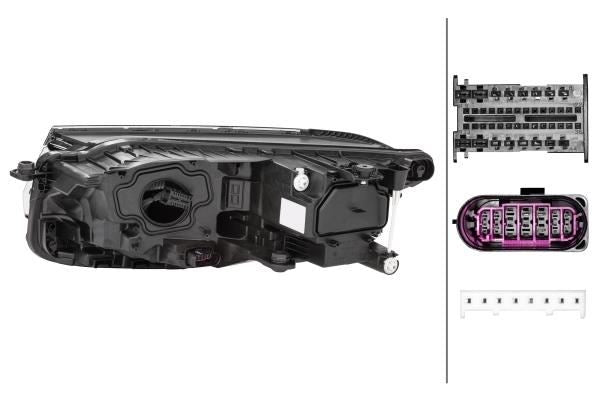 Volkswagen Touareg Right Headlight, Hella OEM, OEM 762941036A - View 2