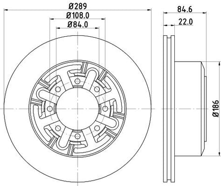 Hella Brake Disc for Iveco, OEM quality, OEM 1908773 - View 3