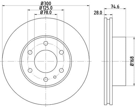 Hella Brake Disc for Iveco, OEM quality, OEM 2996131 - View 4