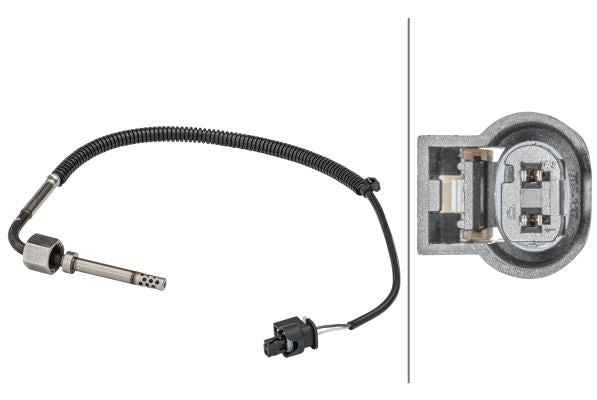 Hella Exhaust Gas Temperature Sensor for Mercedes-Benz, OEM quality, OEM 0009054305, MPN 6PT 358 181-441