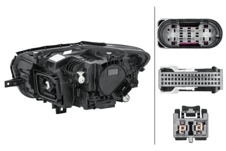Mercedes-Benz Citan Right Headlight, Hella OEM, OEM A4209064100 - View 2