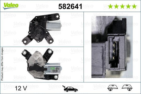 Valeo Rear Wiper Motor for Vauxhall, OEM quality, OEM 1273088, MPN 582641