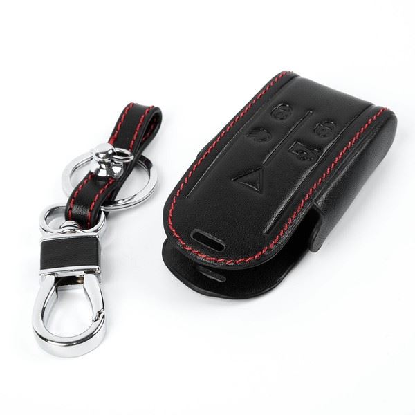 Leather Key Case Keychain - for Jaguar | Eurowagens
