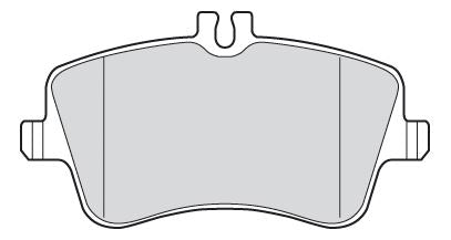 Valeo Front Brake Pad Set for Mercedes-Benz, OEM quality, OEM 0034202520, MPN 301448