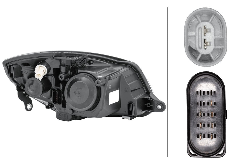 Hella Left Headlight – Skoda | OEM 5J1 941 015 A, MPN 1EL 247 025-251 - View 2