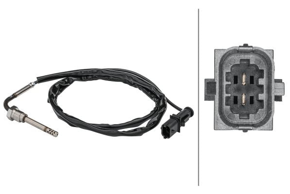 Hella Exhaust Gas Temperature Sensor for Fiat & Vauxhall, OEM quality, OEM 51807903, MPN 6PT 358 181-451