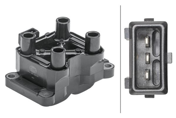 Volkswagen Golf Ignition Coil, Hella OEM, OEM 026905105, MPN 5DA 358 168-591