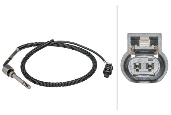 Hella Exhaust Gas Temperature Sensor for Mercedes-Benz, OEM quality, OEM 0009057901, MPN 6PT 358 181-411