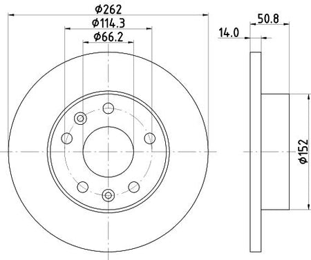 Land Rover Freelander Brake Disc, Hella OEM, OEM ANR4983 - View 4