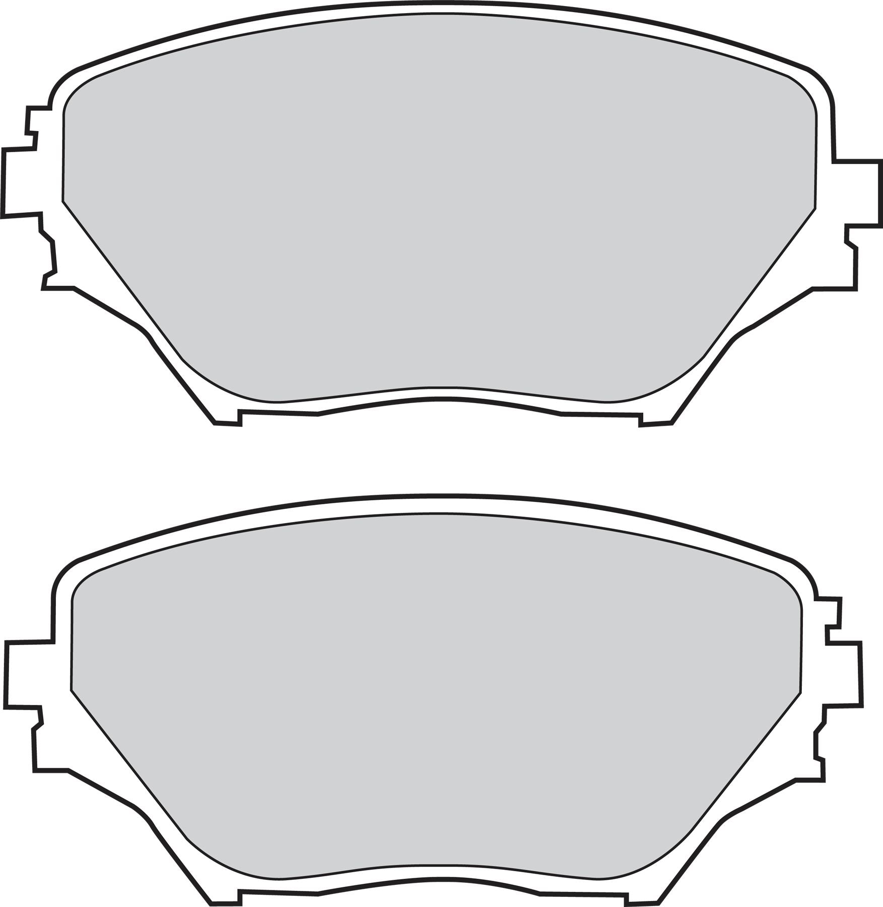 Valeo Front Brake Pad Set for Toyota, OEM quality, OEM 04465-42070, MPN 302033