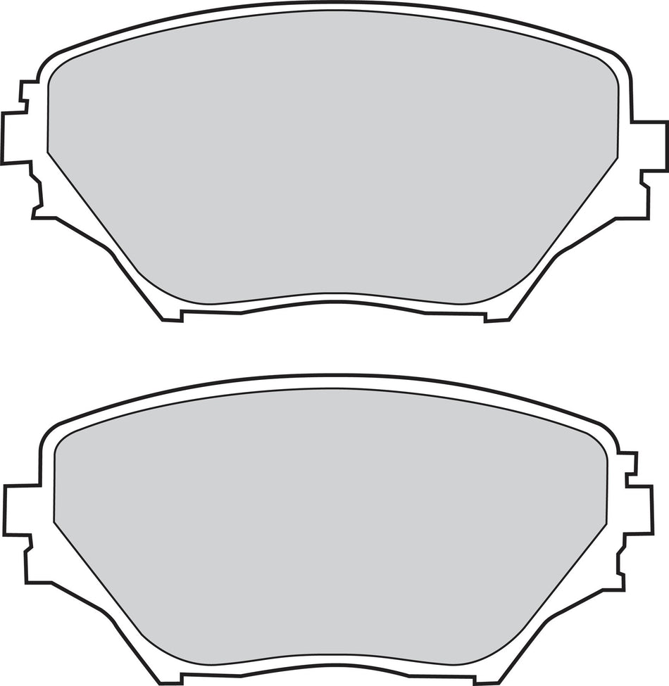 Valeo Front Brake Pad Set for Toyota, OEM quality, OEM 04465-42070, MPN 302033