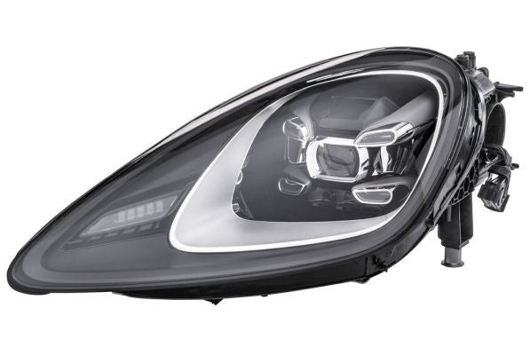 Porsche Cayenne Left Headlight, Hella OEM, OEM 9Y0941033T, MPN 1EX 014 690-011