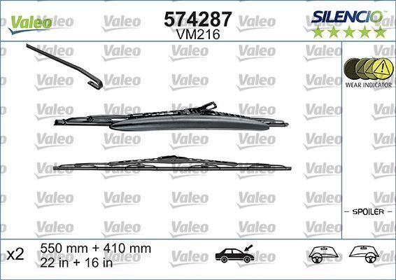 Alfa Romeo 147 Front Wiper Blade Set, Valeo OEM, OEM VM216 - View 4