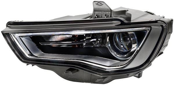 Hella Bi-Xenon LED DRL Left Headlight for Audi, OEM quality, OEM 8V0941005D, MPN 1LL 010 740-331