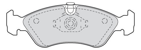 Valeo Front Brake Pad Set for Vauxhall, Daewoo & more, OEM quality, OEM 1605089, MPN 301184