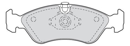 Valeo Front Brake Pad Set for Vauxhall, Daewoo & more, OEM quality, OEM 1605089, MPN 301184