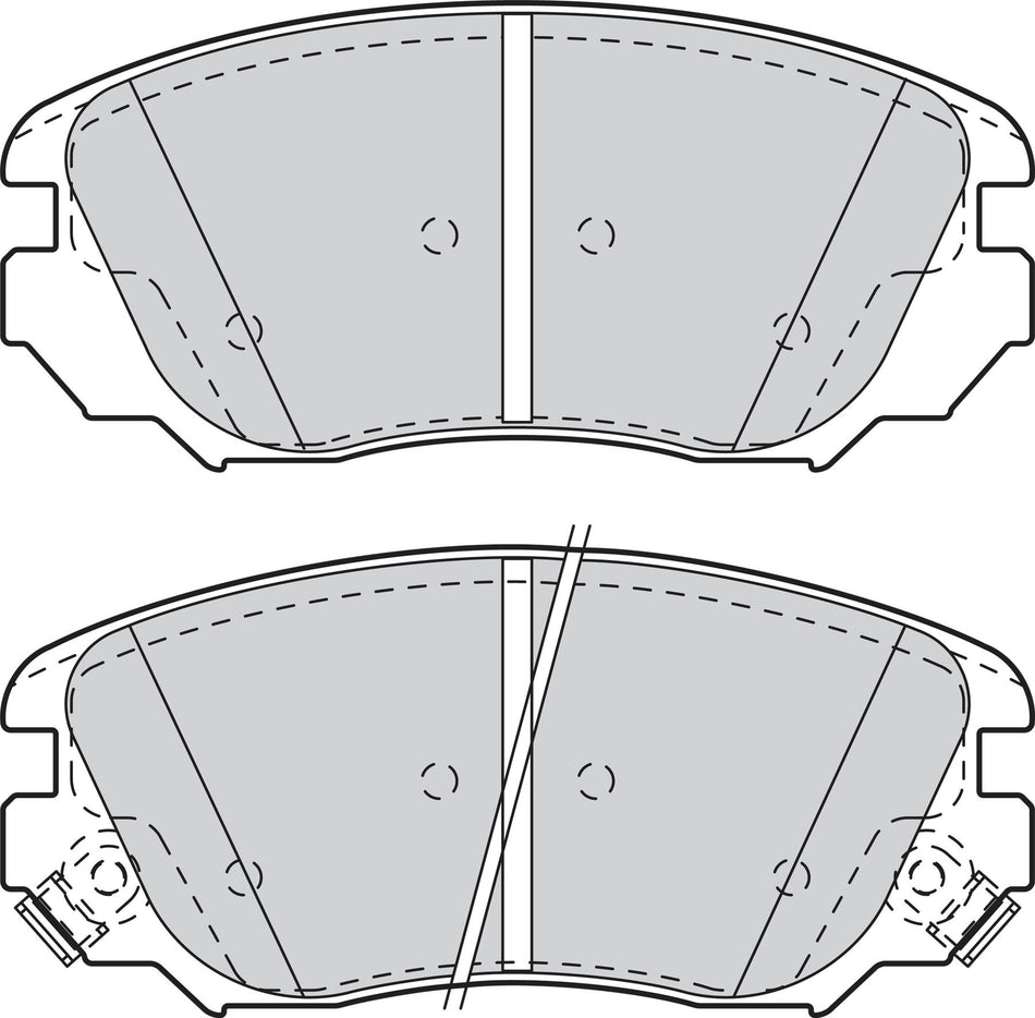 Valeo Front Brake Pad Set for Chevrolet, Vauxhall & more, OEM quality, OEM 1605236, MPN 302118