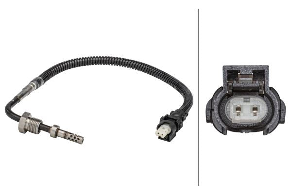 Mercedes-Benz A-Class Exhaust Gas Temperature Sensor, Hella OEM, OEM 0019050900, MPN 6PT 358 181-231
