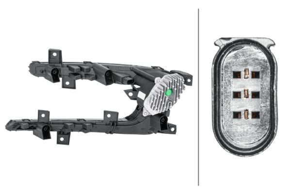 Volkswagen Golf VII Right Daytime Running Light, Hella OEM, OEM 5GE 941 056 B - View 2
