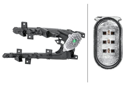 Volkswagen Golf VII Right Daytime Running Light, Hella OEM, OEM 5GE 941 056 B - View 2