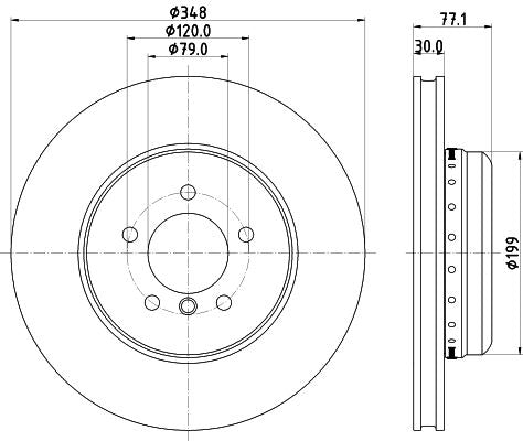 Hella Brake Disc for BMW, OEM quality, OEM 34116763824 - View 4
