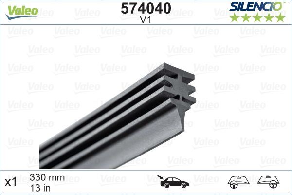 Valeo Rear Wiper Blade for Fiat, Lancia & more, OEM quality, OEM V1, MPN 574040