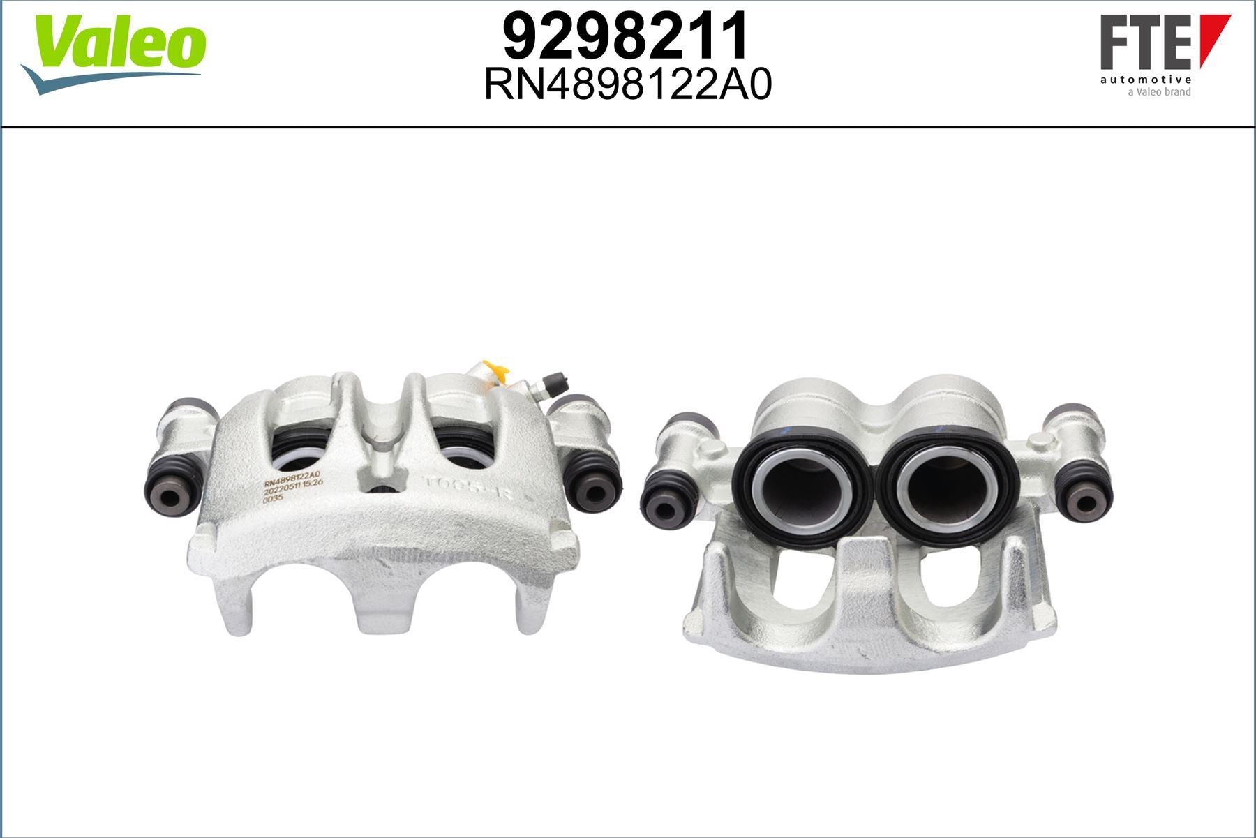 Valeo Right Brake Caliper Right for Mercedes-Benz & Volkswagen, OEM quality, OEM 2E0611102, MPN 9298211