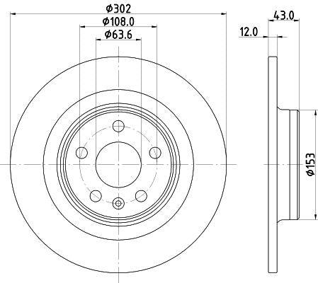 Hella Brake Disc for Volvo, OEM quality, OEM 31423721 - View 4
