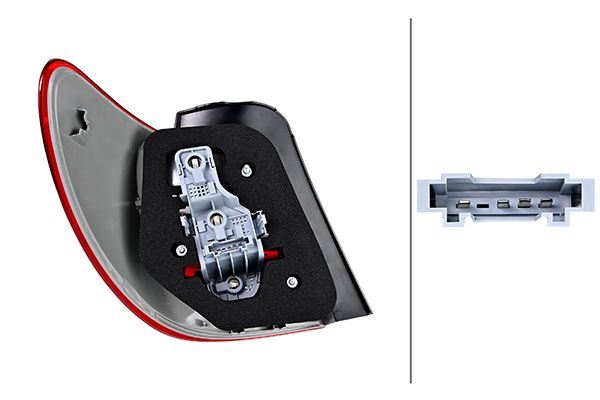 Mercedes-Benz B-Class Sports Tourer Right Rear Light, Hella OEM, OEM 246 820 02 64 - View 2