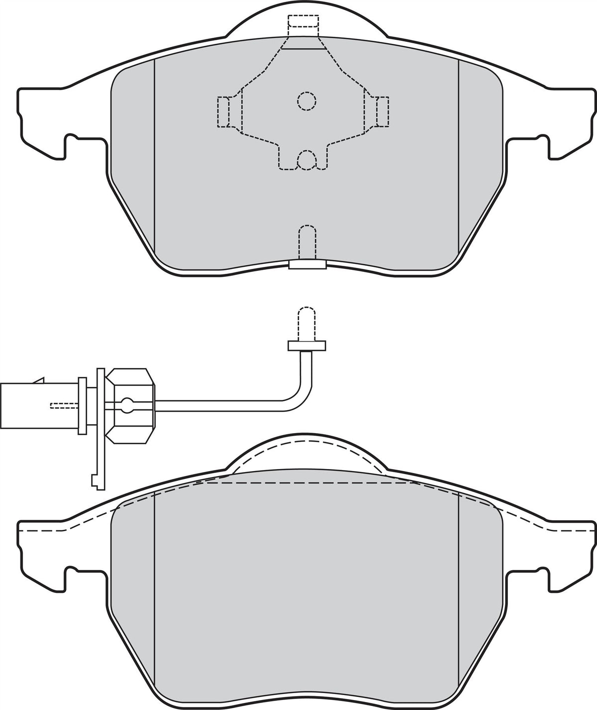 Valeo Front Brake Pad Set for Skoda, Audi & more, OEM quality, OEM 4B0698151AE, MPN 301483