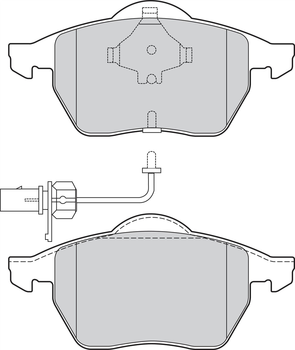 Valeo Front Brake Pad Set for Skoda, Audi & more, OEM quality, OEM 4B0698151AE, MPN 301483