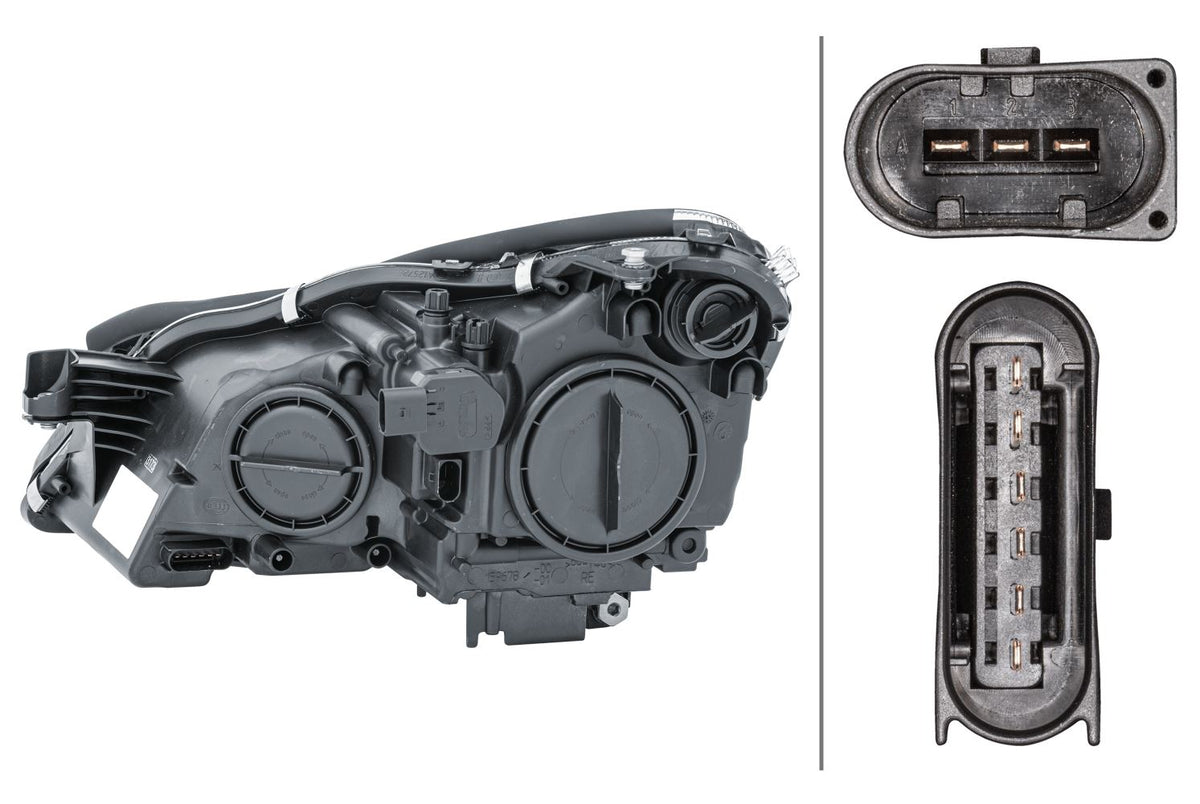 Mercedes-Benz CLS Right Headlight | Hella OEM 219 820 02 61 - View 2