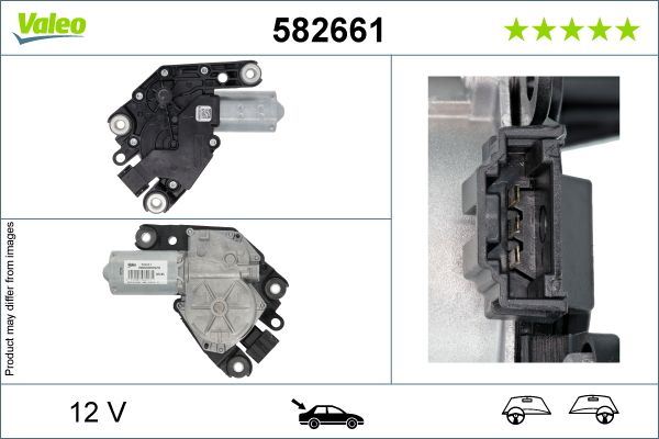 Valeo Rear Wiper Motor for Mercedes-Benz, OEM quality, OEM A2059063400, MPN 582661