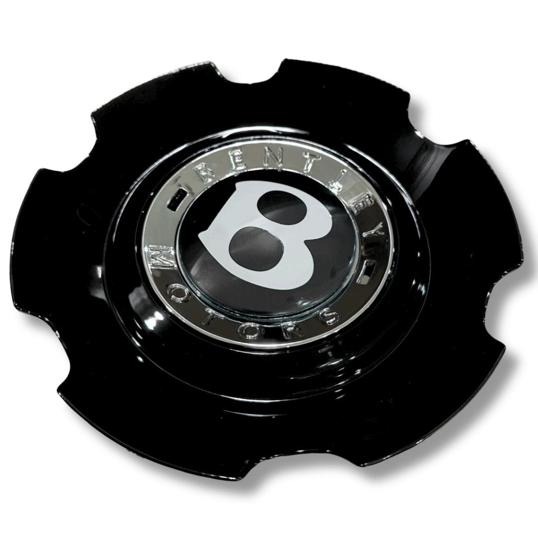 Bentley 166mm Black plastic Centre Cap, single, OEM 3W0601159M