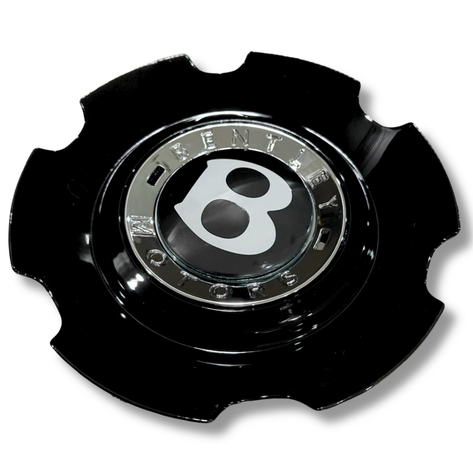Bentley 166mm Black plastic Centre Cap, single, OEM 3W0601159M