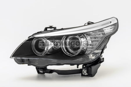 BMW 5 Series Left Headlight, Hella OEM, OEM 63127177729 - View 2