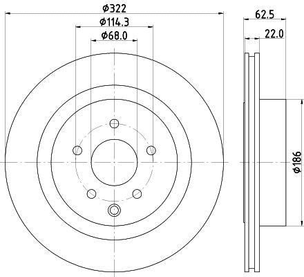 Hella Brake Disc for Nissan & Infiniti, OEM quality, OEM 43206CD005 - View 4