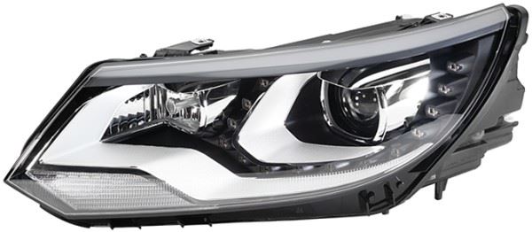 Volkswagen Tiguan Left Headlight, Hella OEM, OEM 5N0 941 753, MPN 1ZS 010 748-351