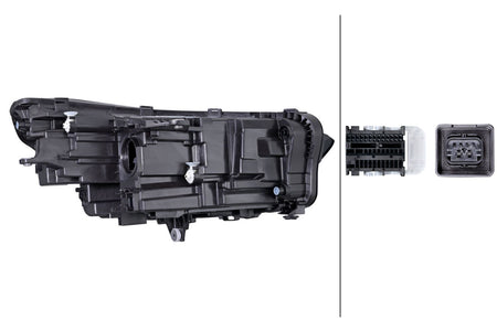 BMW X1 Left Headlight, Hella OEM, OEM 5 A64 3A5 - View 3
