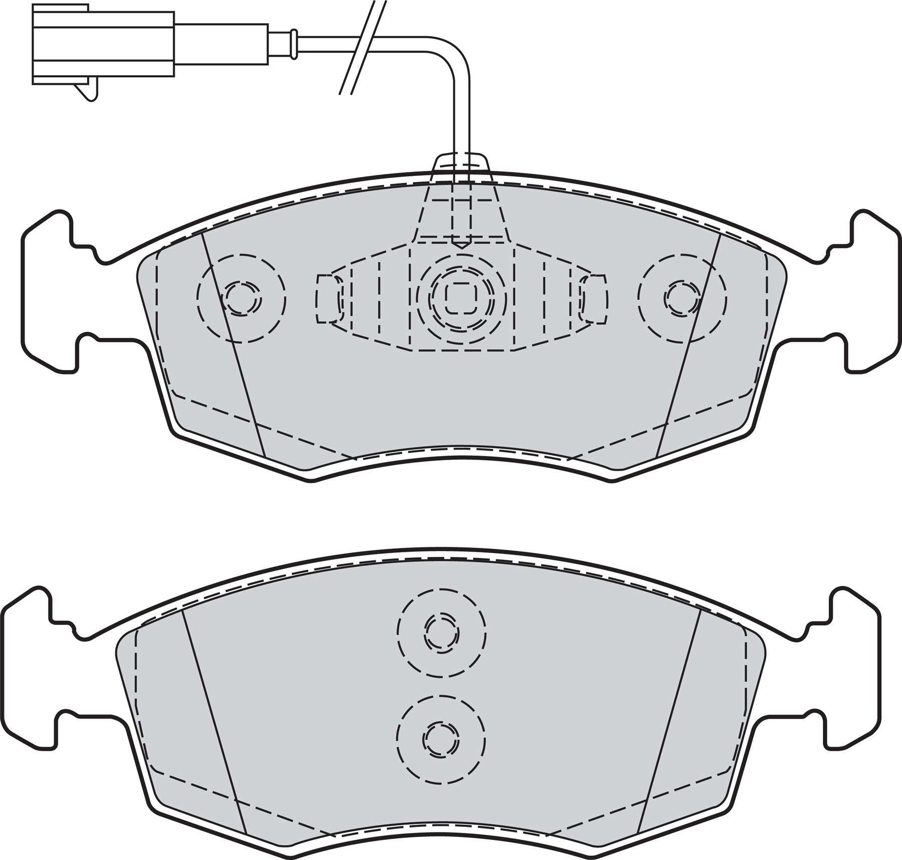 Valeo Front Brake Pad Set for Fiat, OEM quality, OEM 77365729, MPN 301298