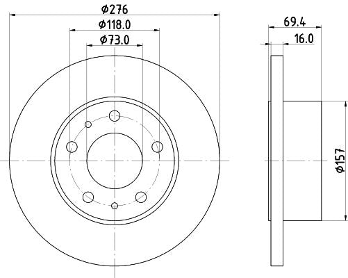 Hella Brake Disc for Iveco, OEM quality, OEM 2991646 - View 4