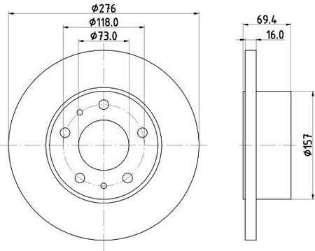 Hella Brake Disc for Iveco, OEM quality, OEM 2991646 - View 4
