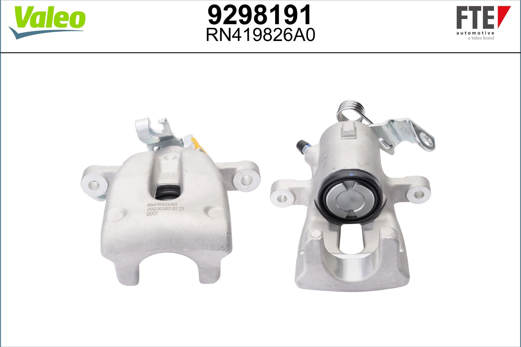 Valeo Right Brake Caliper Right for Vauxhall, OEM quality, OEM 5542452, MPN 9298191