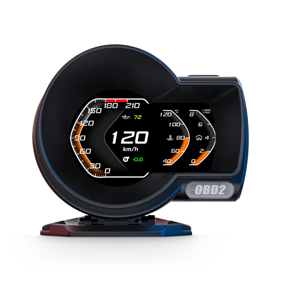 F8 Pro OBD2 + GPS Auto Meter - Multi-Language Head-Up Display