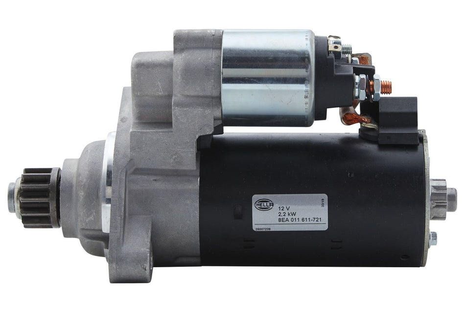 Hella Starter Motor for Mercedes-Benz, OEM quality, OEM 645 906 03 00, MPN 8EA 011 611-721