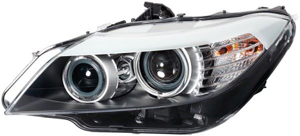 BMW Z4 Roadster Left Headlight, Hella OEM, OEM 63 12 7 228 867, MPN 1ZS 009 934-451