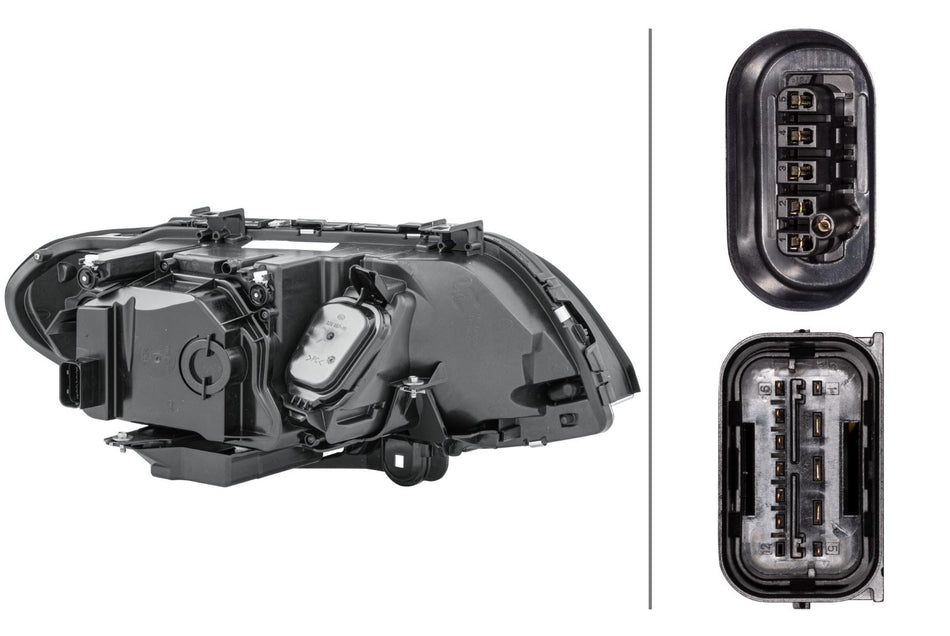 BMW X5 Left Headlight | Hella OEM 63 11 7 166 803, MPN 1EL 224 485-411